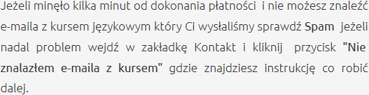 Odbiór Zakupionego Kursu Szkolenia Językowe Żagań
